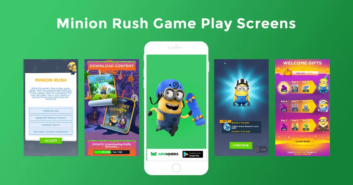 minion rush mod apk unlimited bananas and tokens latest version
