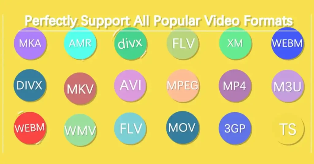 Supported File Formats in MX Player