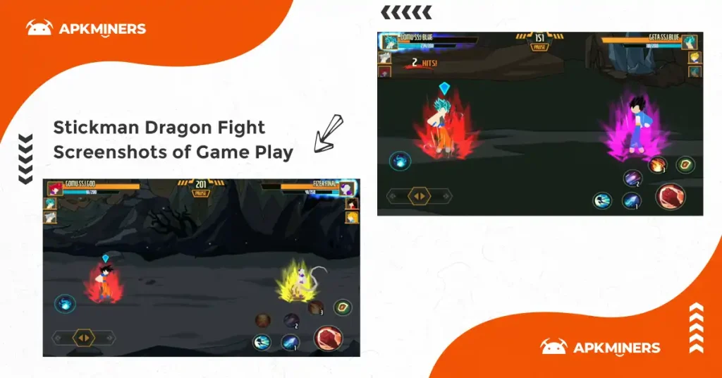 Stickman Dragon Fight MOD APK Screenshots of gameplay